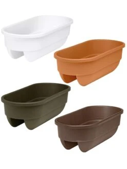 2' X 4' Railing Planter, 25" 5 2' X 4' Railing Planter, 25" -Deals Garden Decor Store 34336 001E tif