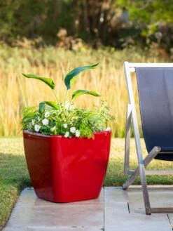 Viva Square Self-Watering Rolling Planter, 20" Diameter, Set Of 2 15 Viva Square Self-Watering Rolling Planter, 20" Diameter, Set Of 2 -Deals Garden Decor Store 3 4 crop 8612930 0035 tif