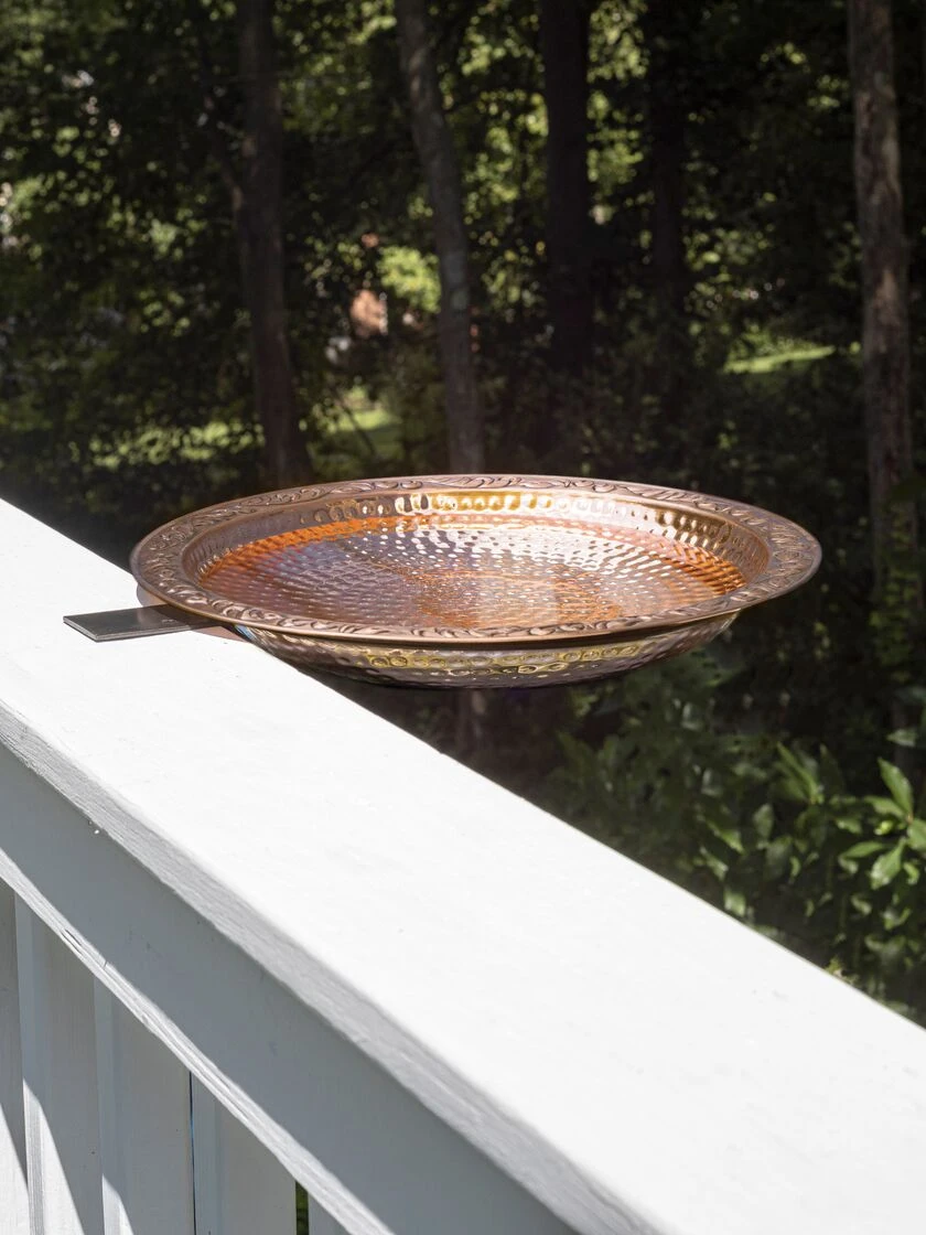 Pure Copper Bird Bath Deck Mount 2 Pure Copper Bird Bath Deck Mount - Image 2