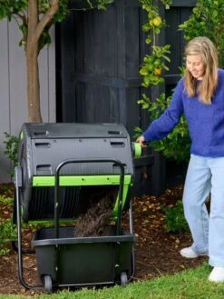 Maze 48 Gallon Compost Tumbler With Cart -Deals Garden Decor Store 3 4 crop 8613576 02V