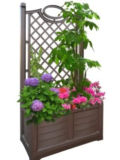 Separate Flower Box With Trellis 18 Separate Flower Box With Trellis -Deals Garden Decor Store 3 4 crop 8613626 04V