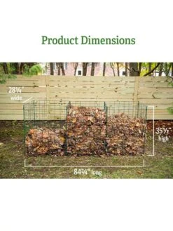 3-Bin Wire Composter -Deals Garden Decor Store 40 280 dims GSC