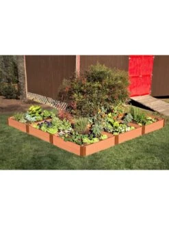 L-Shaped Composite Raised Bed, 12'x12' With 1" Boards -Deals Garden Decor Store 8588254 03v