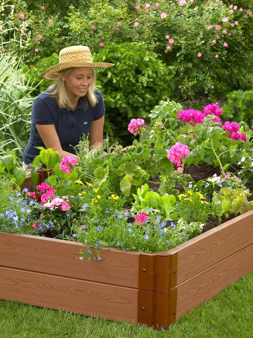 Classic Sienna Composite Raised Bed, 11" High With 2" Board 1 Classic Sienna Composite Raised Bed, 11" High With 2" Board