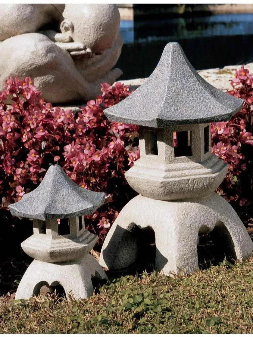 Japanese Pagoda Lantern Sculptures 1 Japanese Pagoda Lantern Sculptures