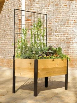 Elevated Planter Box And Space-Maker Pivoting Trellis Set, 2' X 4' 9 Elevated Planter Box And Space-Maker Pivoting Trellis Set, 2' X 4' -Deals Garden Decor Store 8590247 550 tif