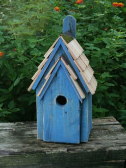 Heartwood Bluebird Manor Bird House -Deals Garden Decor Store 8591068bl 03v 1 heartwood bluebird manor bird house blue