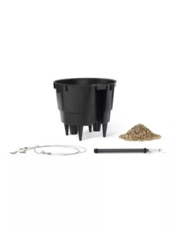 Lechuza® Nido Cottage Wicker Hanging Planter -Deals Garden Decor Store 8591154WT 001V tif