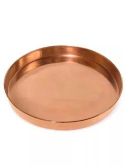 Large Round Copper Plant Tray, 14" -Deals Garden Decor Store 8593531 1173 tif