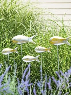 Fish Out Of Water Garden Stakes, Set Of 5 -Deals Garden Decor Store 8593672 9131 tif