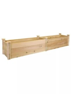 Premium Cedar Raised Garden Bed, 16" X 96" -Deals Garden Decor Store 8593824 01V greenes premium cedar raised garden bed