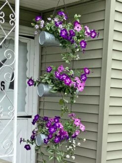 Galvanized Hanging Triple Planter 10 Galvanized Hanging Triple Planter -Deals Garden Decor Store 8595213 01CUST tif