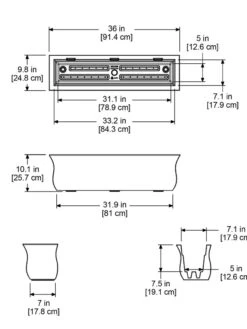 Valencia Window Box, 3' -Deals Garden Decor Store 8596436 18V tif