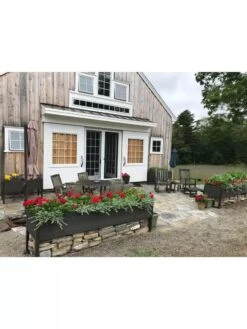 Eco-Stained Elevated Planter Box, 2'x8' 15 Eco-Stained Elevated Planter Box, 2'x8' -Deals Garden Decor Store 8596760 01CUST