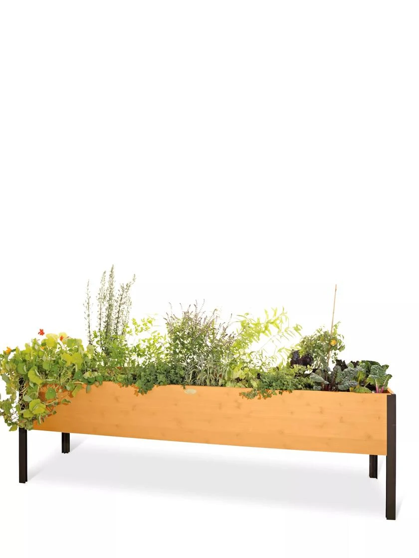 Eco-Stained Elevated Planter Box, 2'x8' 8 Eco-Stained Elevated Planter Box, 2'x8' - Image 8