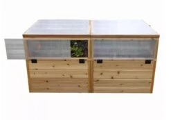 Garden In A Box Cedar Raised Bed With Greenhouse, 3' X 6' -Deals Garden Decor Store 8597082 06V tif