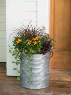 Galvanized Rim Planters -Deals Garden Decor Store 8597443 1708 tif