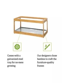 Low Bamboo LED Grow Light Garden -Deals Garden Decor Store 8597720 5