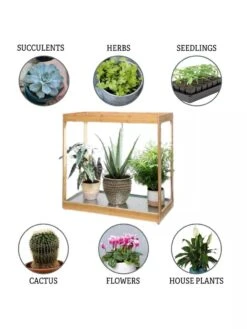 Medium Bamboo LED Grow Light Garden -Deals Garden Decor Store 8597883 3