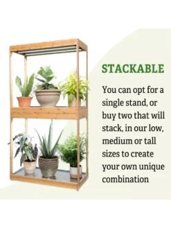 Medium Bamboo LED Grow Light Garden -Deals Garden Decor Store 8597883 6