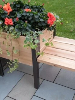 Elevated Cedar Planter Bench Kit, Natural, 90" -Deals Garden Decor Store 8597992 9645 tif