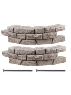 Rock Lock Interlocking Garden System, Curved Sets -Deals Garden Decor Store 8598737 01V 3 4