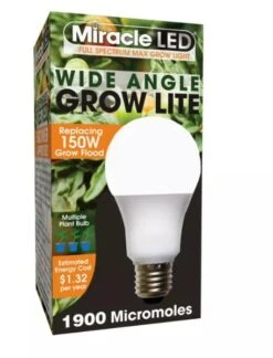 Miracle LED Corded 4-Socket Grow Light Kit With Bulbs, Full Spectrum And Red -Deals Garden Decor Store 8599032 02V tif