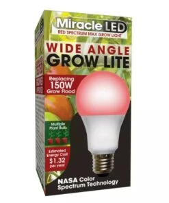 Miracle LED Corded 4-Socket Grow Light Kit With Bulbs, Full Spectrum And Red -Deals Garden Decor Store 8599032 03V tif