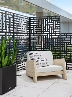 Veradek 3-Panel Privacy Screen Set, Blocks 11 Veradek 3-Panel Privacy Screen Set, Blocks -Deals Garden Decor Store 8599185 08V tif