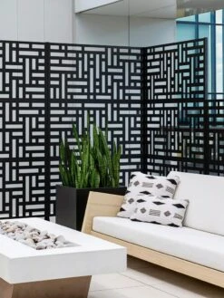 Veradek 3-Panel Privacy Screen Set, Blocks 10 Veradek 3-Panel Privacy Screen Set, Blocks -Deals Garden Decor Store 8599185 09V tif