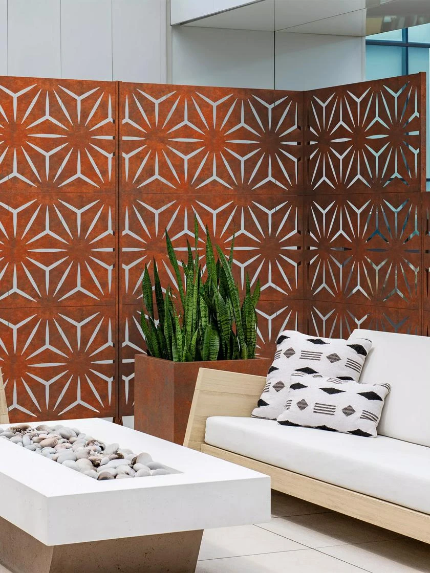 Veradek 3-Panel Privacy Screen Set, Star 5 Veradek 3-Panel Privacy Screen Set, Star - Image 5