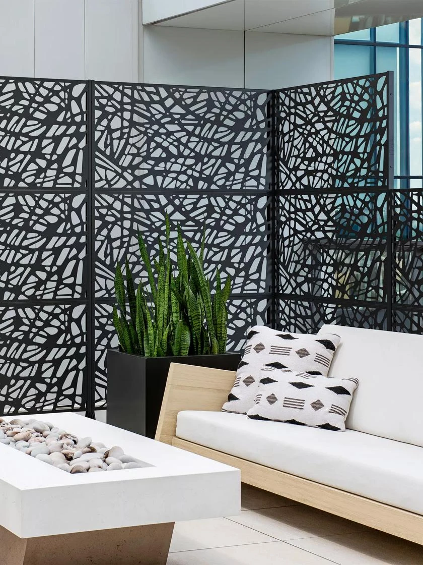 Veradek 3-Panel Privacy Screen Set, Web 4 Veradek 3-Panel Privacy Screen Set, Web - Image 4