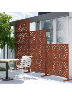 Veradek 2-Panel Privacy Screen Set, Star -Deals Garden Decor Store 8599214 04v