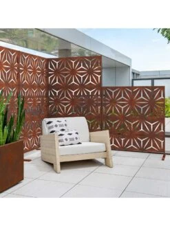 Veradek 2-Panel Privacy Screen Set, Star -Deals Garden Decor Store 8599214 05v