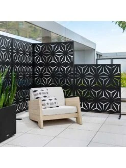 Veradek 2-Panel Privacy Screen Set, Star -Deals Garden Decor Store 8599214 09v
