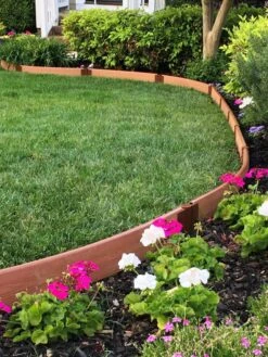 Curved Composite Landscape Edging Kit With 1" Boards -Deals Garden Decor Store 8599404 03V tif