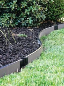 Curved Composite Landscape Edging Kit With 1" Boards -Deals Garden Decor Store 8599404 11V tif