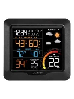 La Crosse Color Wind Speed Weather Station -Deals Garden Decor Store 8599464 01v