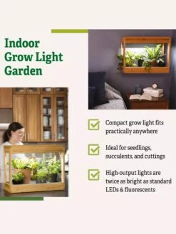 Bamboo Mini LED Grow Light Garden -Deals Garden Decor Store 8599624 04