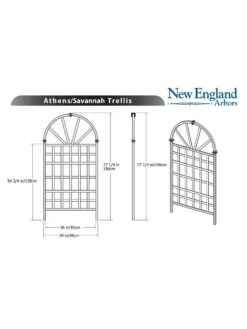 Savannah Composite Vinyl Trellis -Deals Garden Decor Store 8599769 03v