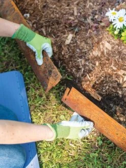 Corten Steel Edging 5" H, Set Of 3 -Deals Garden Decor Store 8599845 0253 tif