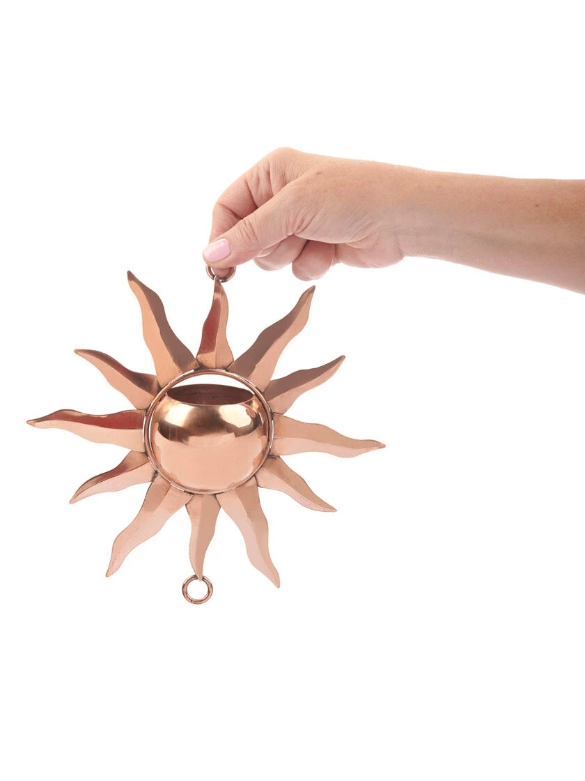 Sun Pure Copper Rain Chain, 8-1/2' 2 Sun Pure Copper Rain Chain, 8-1/2' - Image 2