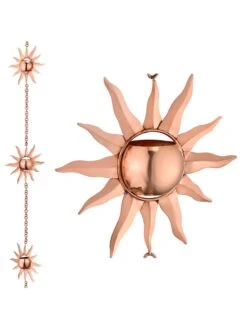 Sun Pure Copper Rain Chain, 8-1/2' 7 Sun Pure Copper Rain Chain, 8-1/2' -Deals Garden Decor Store 8600206 04v