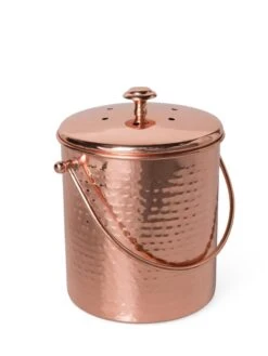 Hammered Copper Compost Pail -Deals Garden Decor Store 8600224 19320 tif