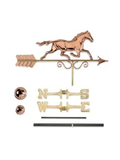 Galloping Horse Copper Weathervane 7 Galloping Horse Copper Weathervane -Deals Garden Decor Store 8600346 04v