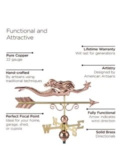 Little Mermaid Copper Weathervane 8 Little Mermaid Copper Weathervane -Deals Garden Decor Store 8600350 04v