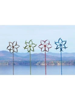 Feather Staked Wind Spinner, 15" -Deals Garden Decor Store 8600479 04v