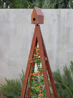 Bird Bungalow + Akoris Garden Tuteur Sr. 15 Bird Bungalow + Akoris Garden Tuteur Sr. -Deals Garden Decor Store 8600538 06v bird bungallow akoris garden tuteur oxide