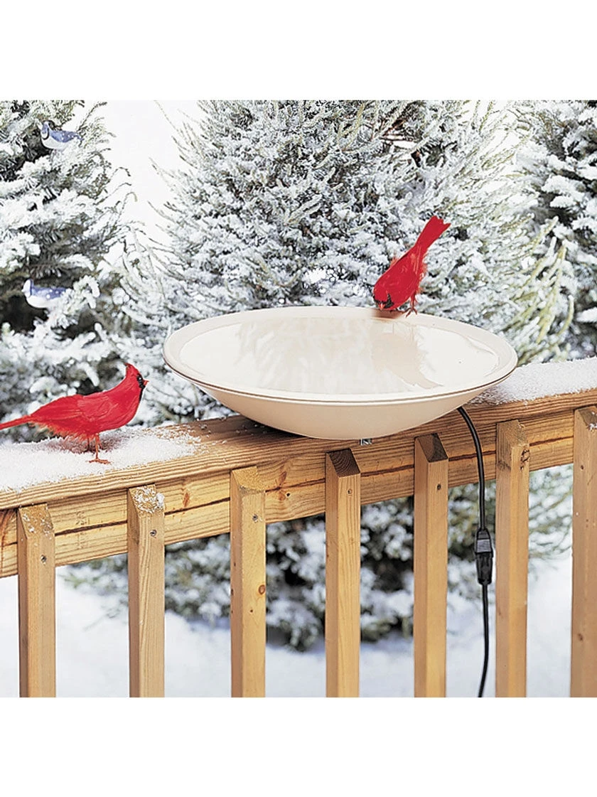 Birds Choice ® Heated Birdbath With Deck Mount 1 Birds Choice ® Heated Birdbath With Deck Mount