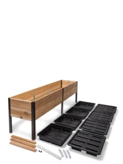 Self-Watering Elevated Planter Box, 2' X 8' -Deals Garden Decor Store 8608960 2297 tif